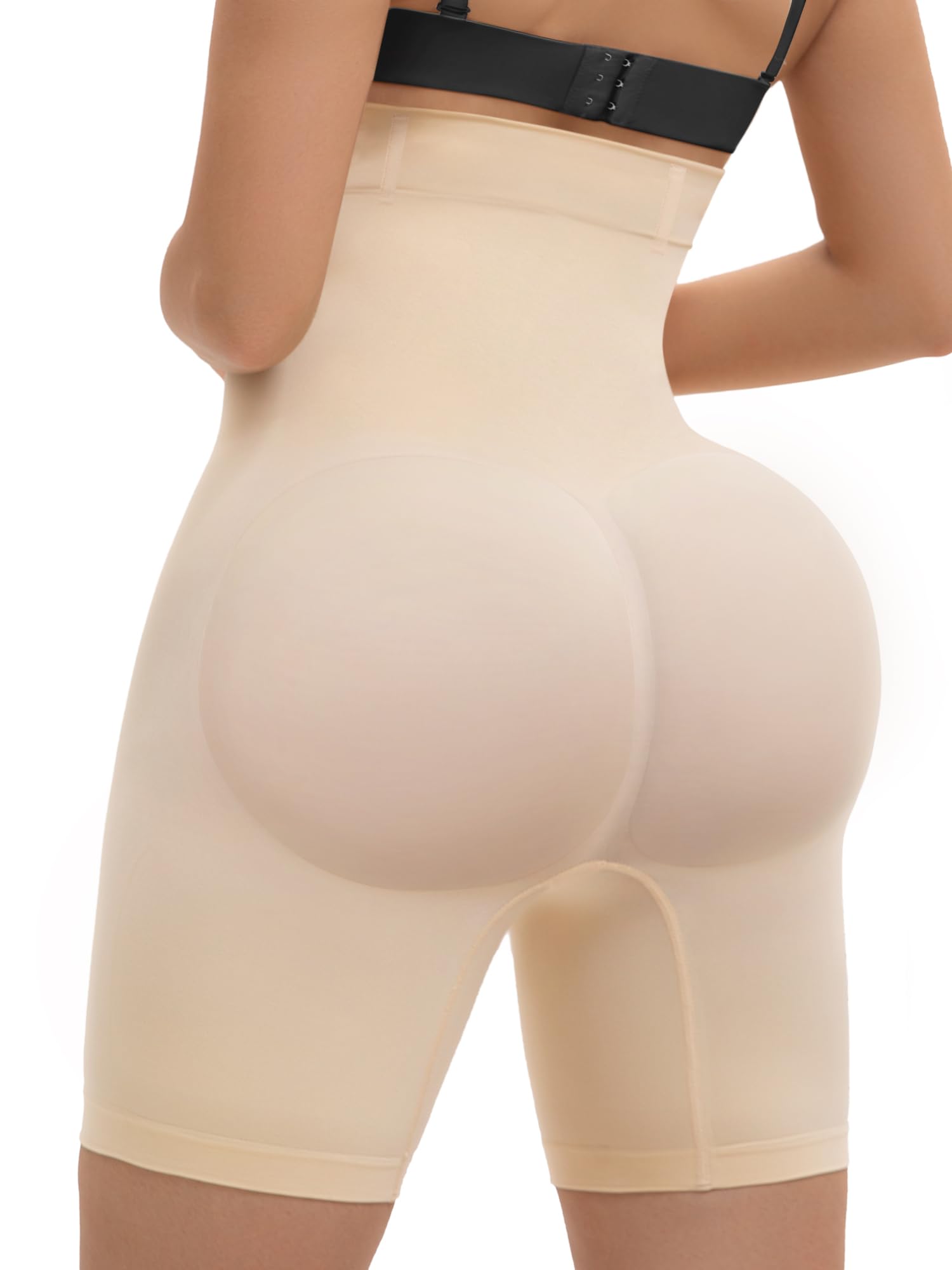SHAPERX Bielizna modelująca z wysokim stanem majtki wyszczuplające brzuch bezszwowe modelujące sylwetkę krótka zapinana na zamek błyskawiczny bielizna wyszczuplająca dla kobiet