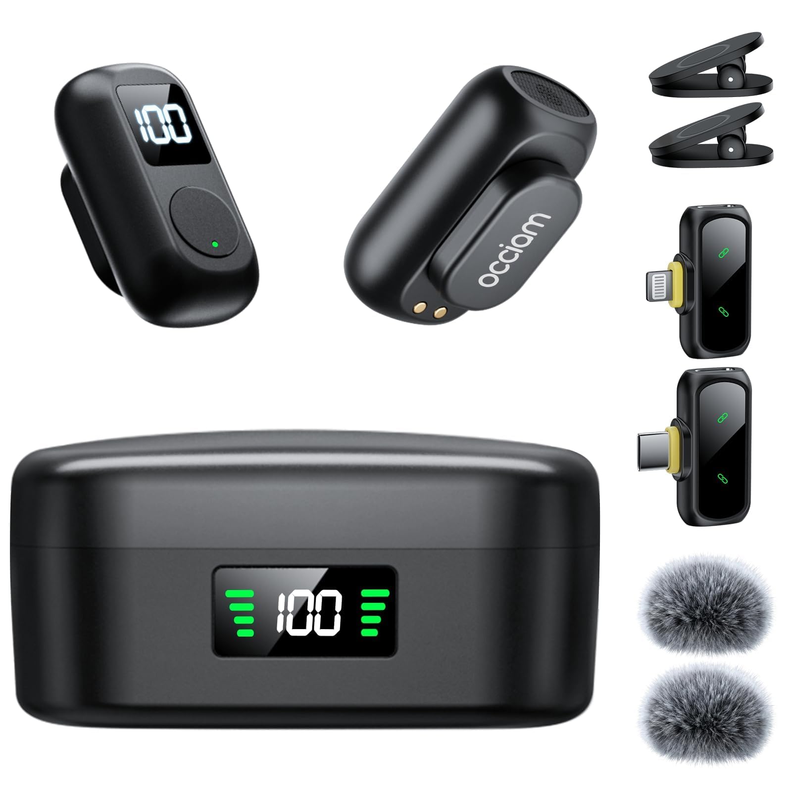Mini Lavalier Microphone for iPhone & Android Wireless Microphone | Noise Reduction Magne…