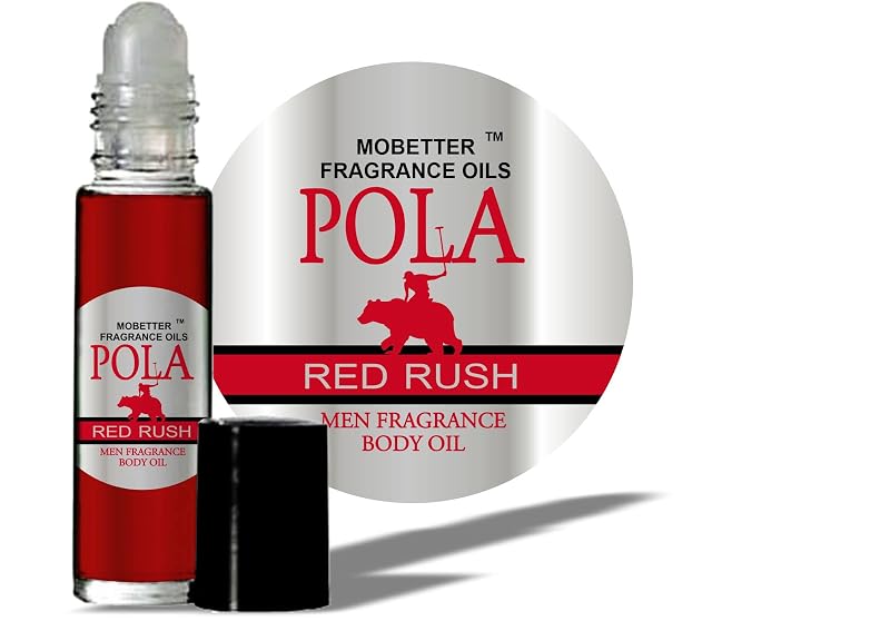MOBETTER FRAGRANCE OILS Pola Red Rush Óleo Corporal Perfumado Masculino, frasco roll-on
