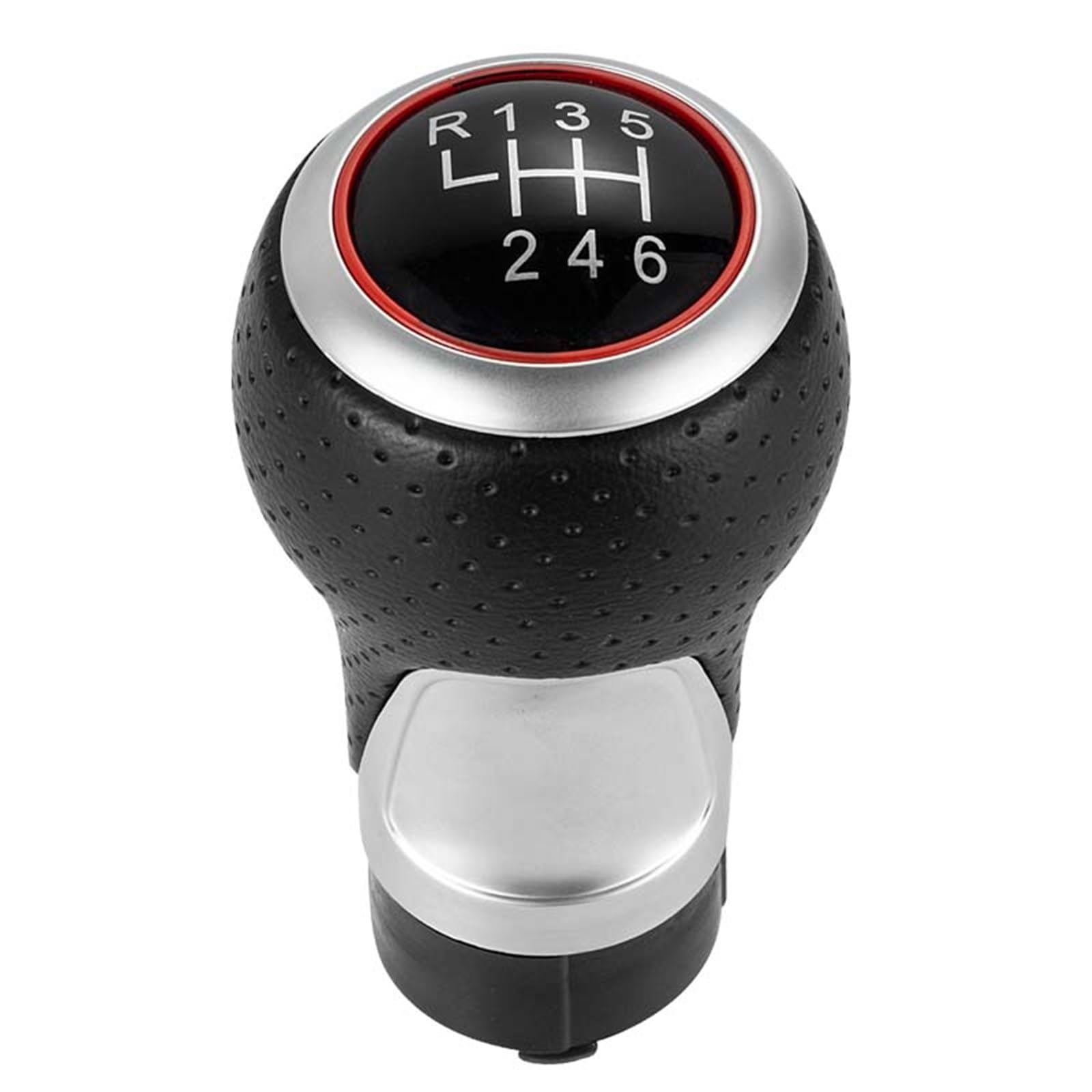 Hfswwlkj One Color Shifter Lever Compatible With Seat For Ibiza 6J For Leon Mk1 12Mm Car 5/6 Speed Shifter Stick Manual Gear Shift Knob Handball(Red R123456)