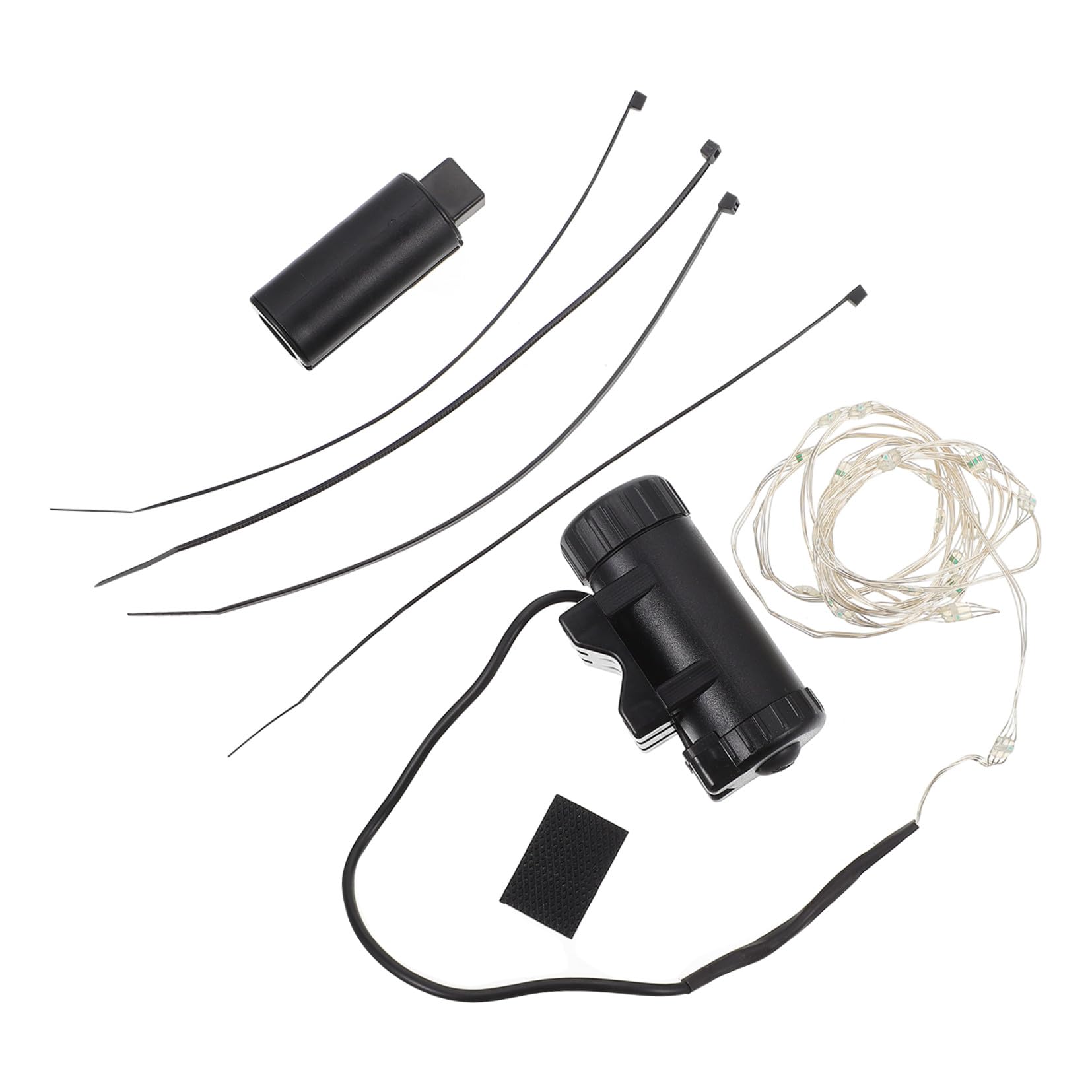 Luz LED para rueda de bicicleta recargable RGB multicolor con cable de acero 8