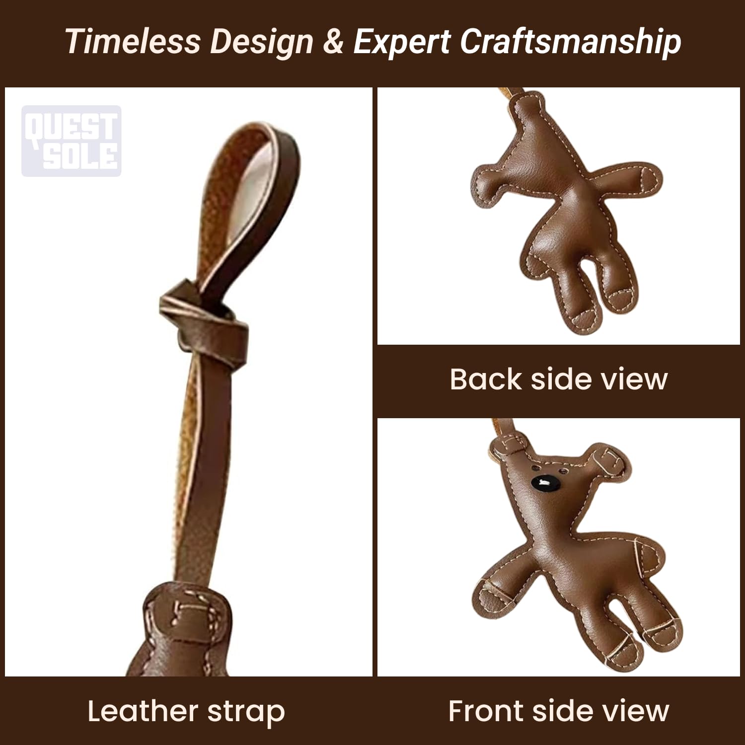 Questsole Bag Charm - Elegant Bag Charms for Handbags & Bracelet Charms - Sophisticated Accessories for Your Collection (Model-1) 1