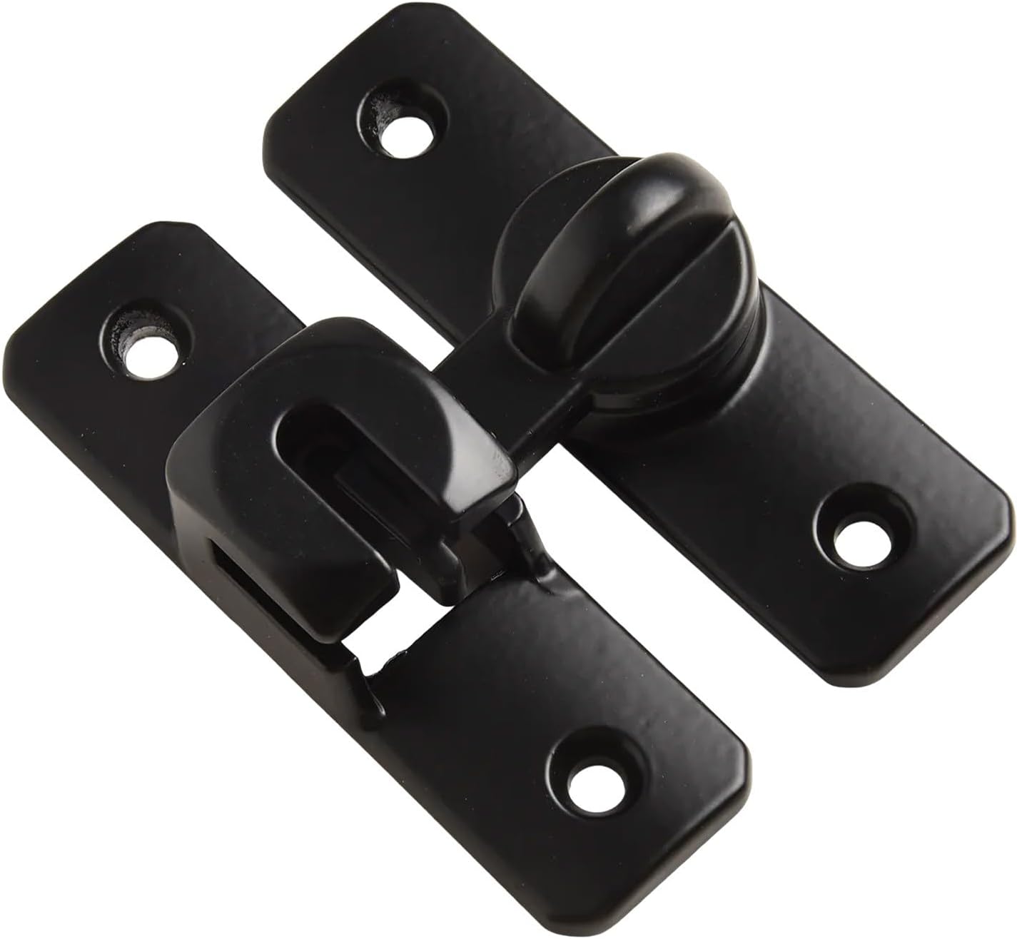 Zinc Alloy Sliding Door Latch 90 180 Degree Flip Lock for Home Security Window Cabinet Furniture for Easy Install Anti Theft Hardware