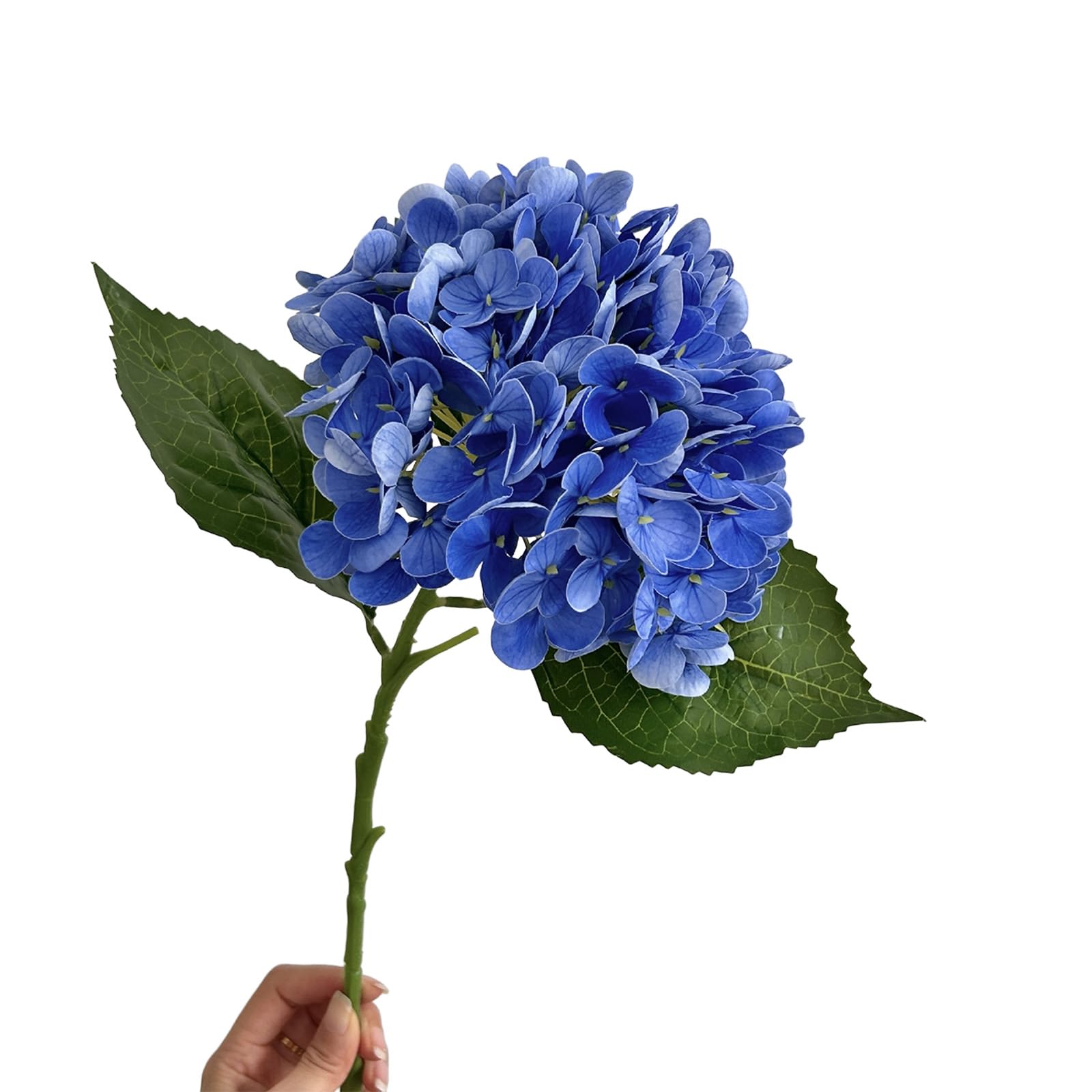 ZBIianxer Realistic Simulation Silk Hortensia Flower Fade Resistant Artificial Flower for Wedding Tabletop Centerpieces Simple Faux