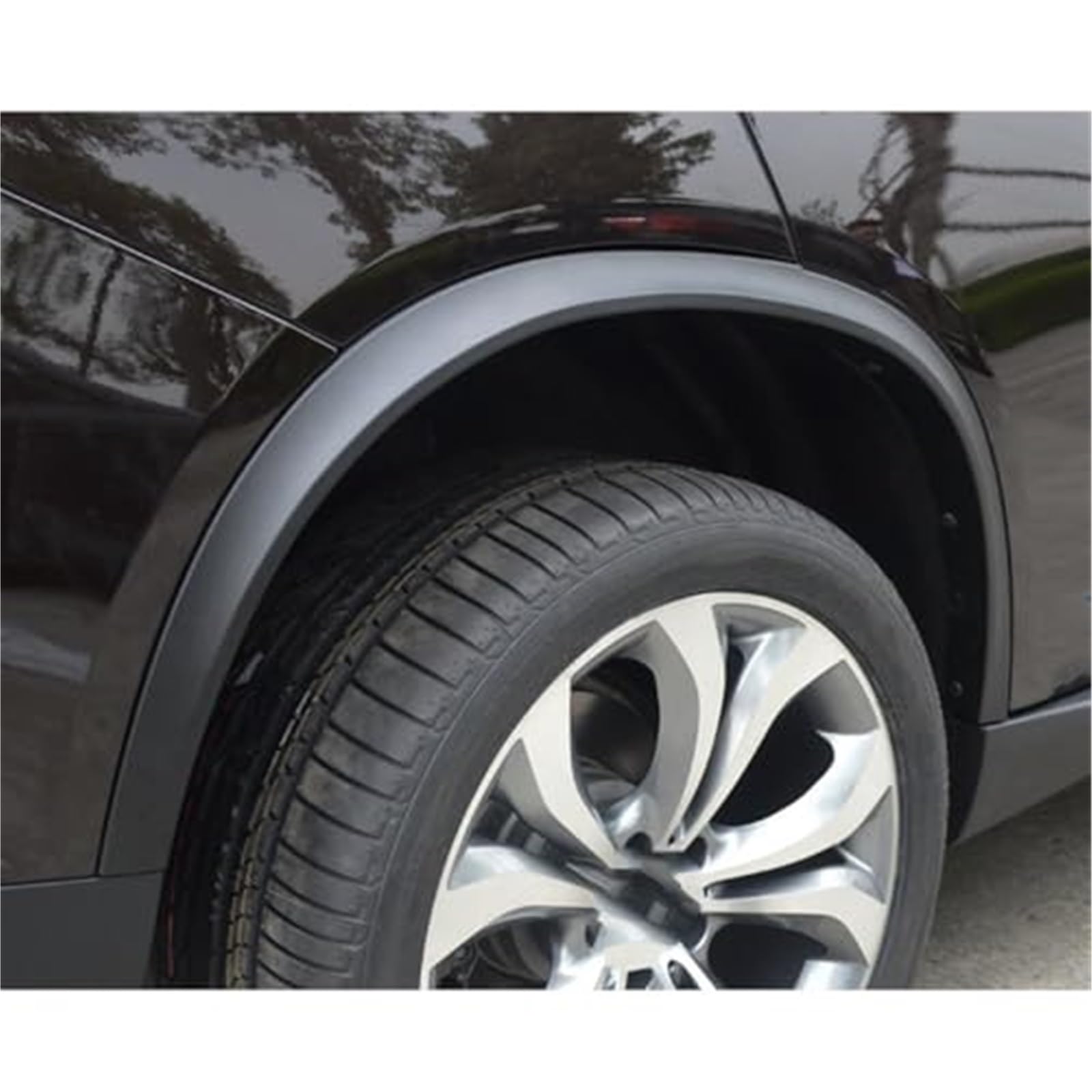 Dla BMW, E70 X5 SUV 2007-2013 4 szt. Czarne szerokie nadwozie