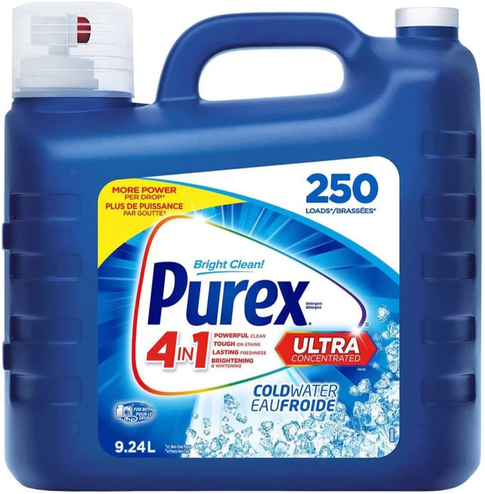 Purex4-in-1 Ultra Concentrated Laundry Detergent For All Machine Types 250 Loads, 9.24L (Cold Water)