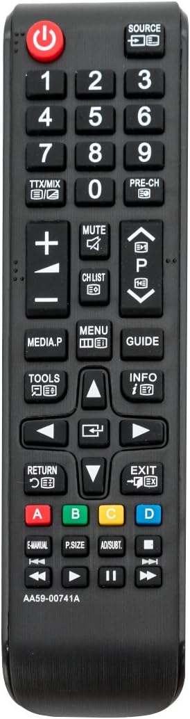 VINABTY AA59-00741A Remote Control replacement fit for Samsung UE42F5000AK LT28D310 UE48H5000AK UE22H5500 UE28H4000 PS43F4500AW PS43F4500AW TV