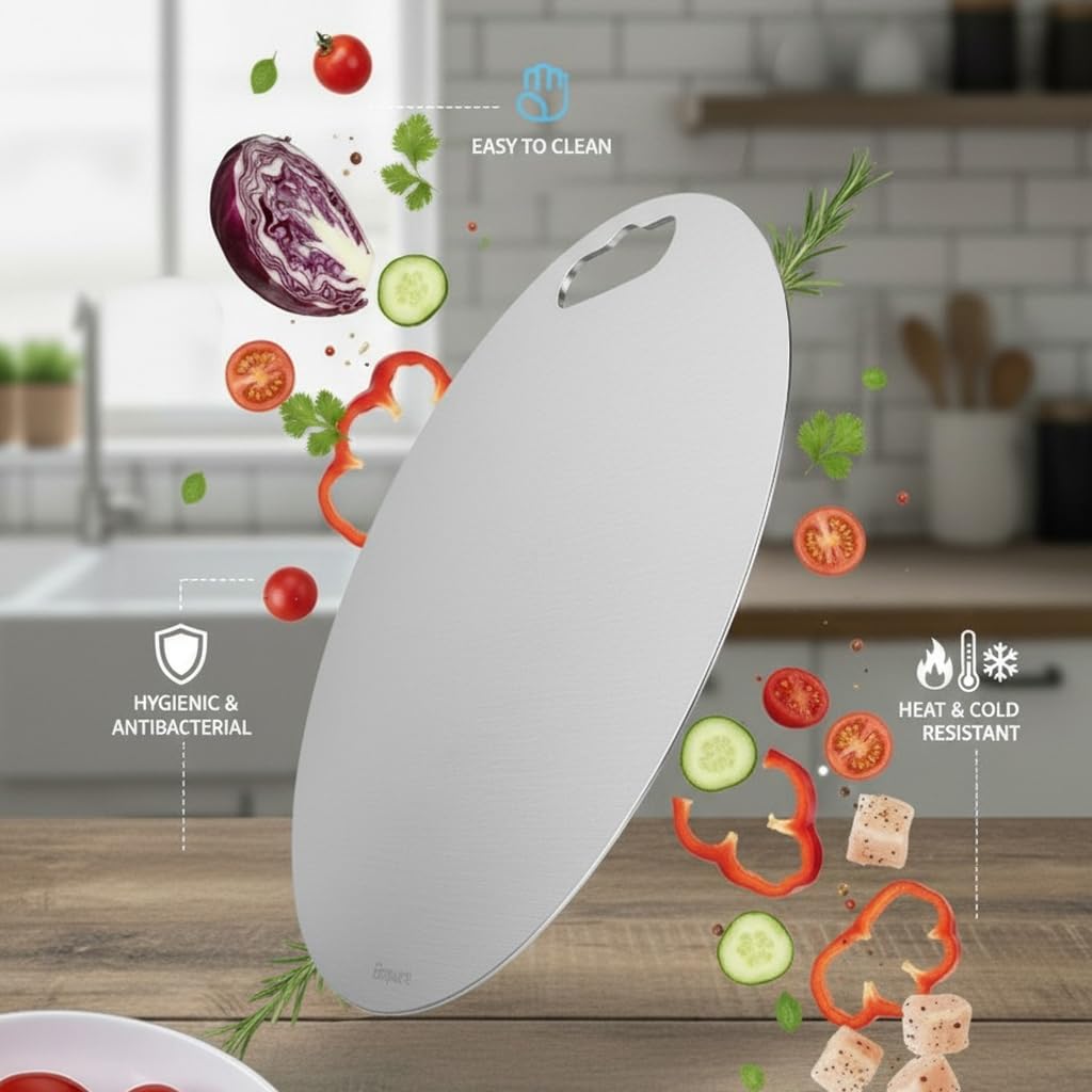 Stainless Steel Chopping Board - Durable & Hygienic -7 Stainless Steel Chopping Board - Durable & Hygienic -7