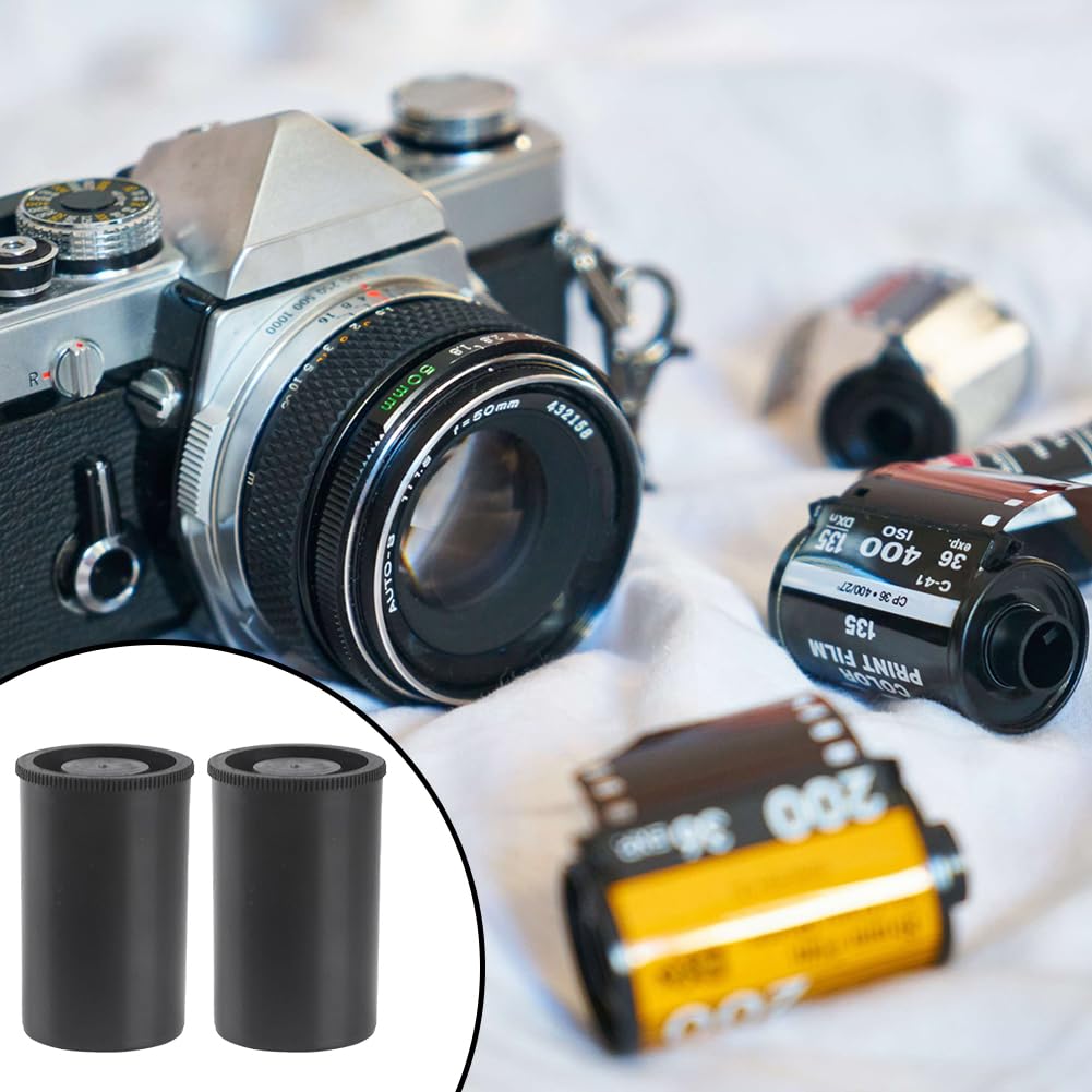 Boîtes de Film,20pcs Boîtes de Film avec Couvercles,Boîtes Plastique Noir Miniatures avec Couvercles,Boîtes à Pellicules,Boîtes Étanches,Boîtes Pellicule Photo Rangement,pour Activités Scientifiques