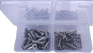 GSK Cut® Stainless Steel Grade 202 Allen CSK Bolt/Screws 100 pcs, M3/M4/ M5/M6 X 20mm Length Bolt Set Kit-picture-13