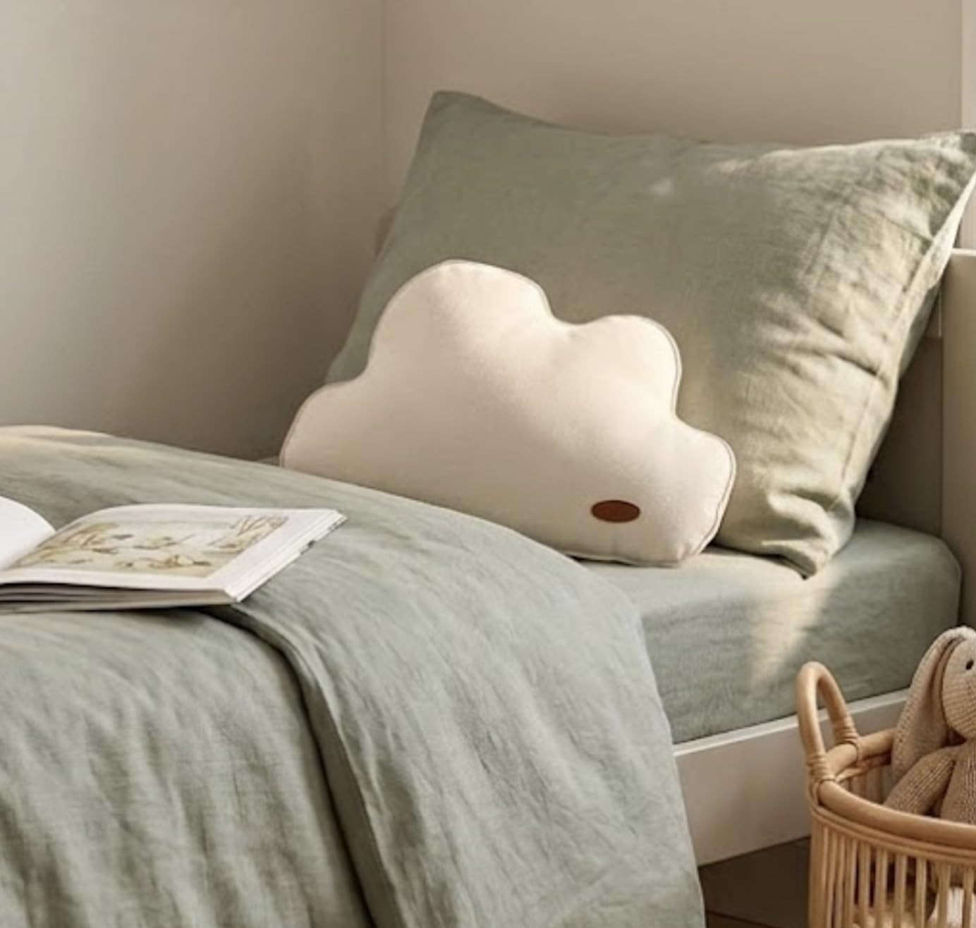 Minidream Pure Cotton Nursery Cushion Cloud Shaped Plush Cute Pillow