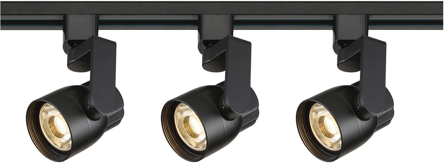 Nuvo TK424 Three Light Track Kit, 3, Black