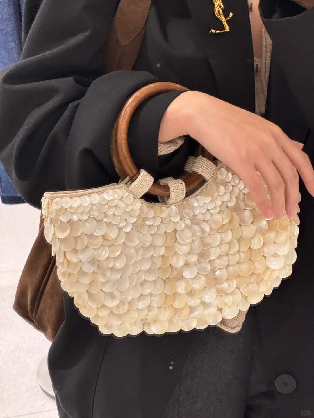Shell Clutch Purse for Women Beaded Seashell Sequin Bag Summer Handbag Beach Vacation Essenticals