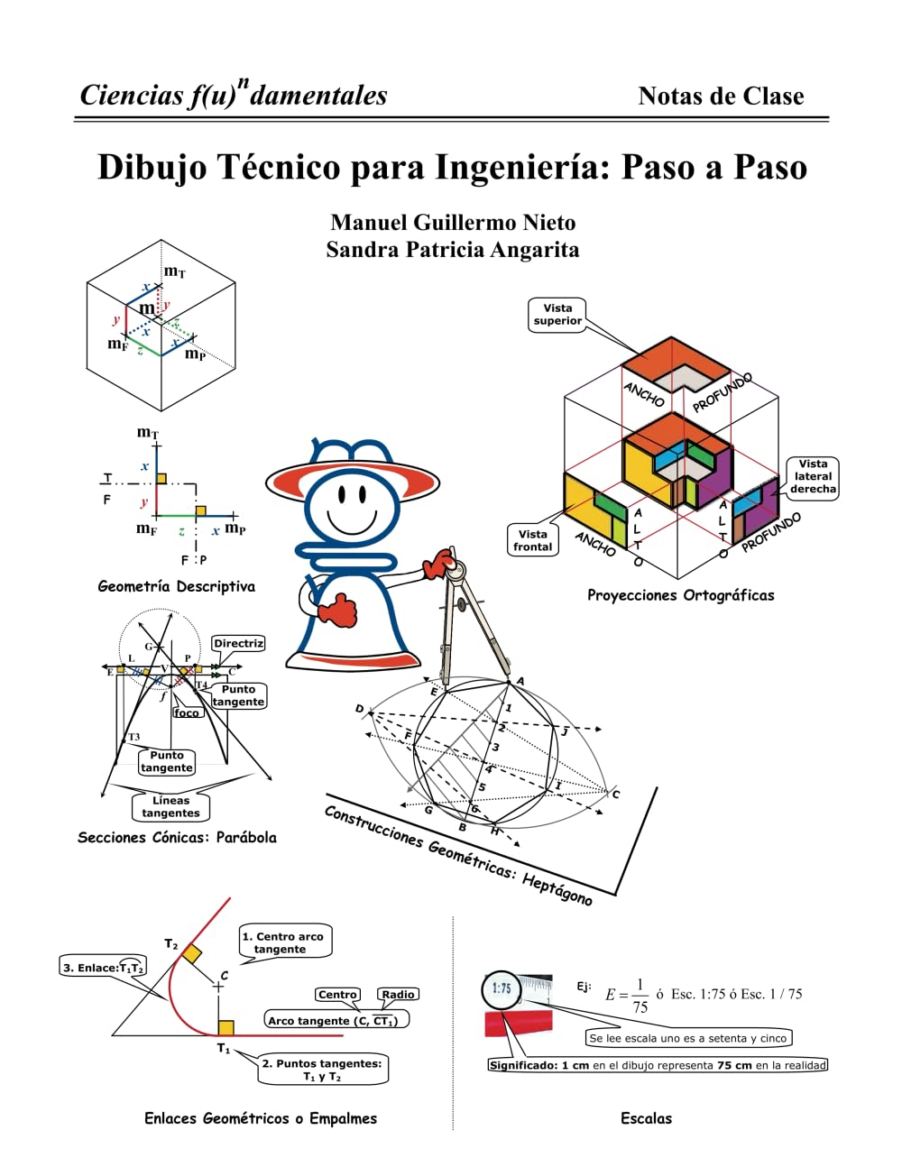 Dibujo Técnico para Ingeniería: Paso a Paso: Guía Ilustrada a Color con Ejemplos Detallados