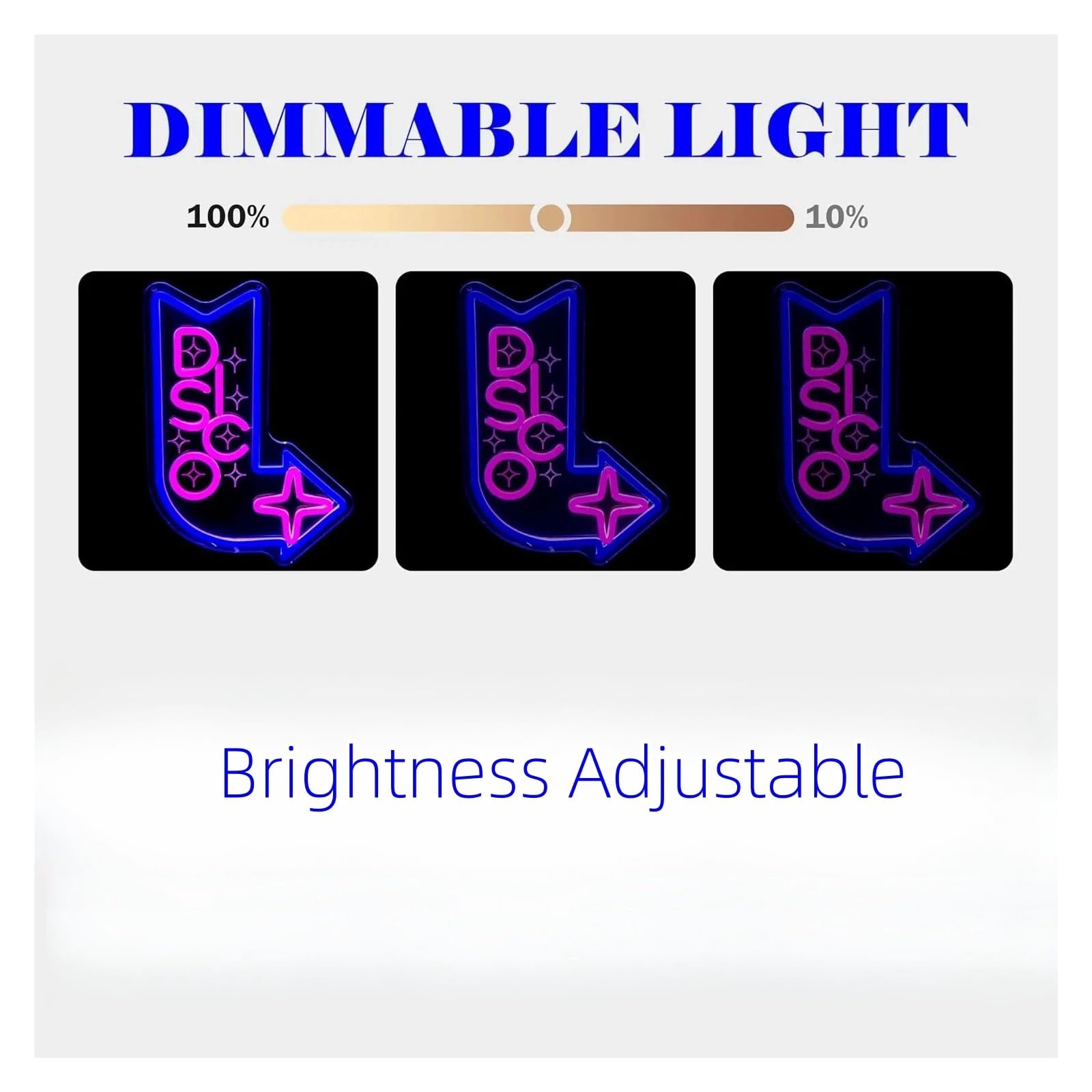 Wiszące neony artystyczne DISCO Muzyka Neon Znak Zasilany Przez USB Ściemnialne Światło LED Do Baru Muzycznego Studio Sypialnia Impreza Klub Dekoracja Klubu Nocnego 34cmx23.5cm