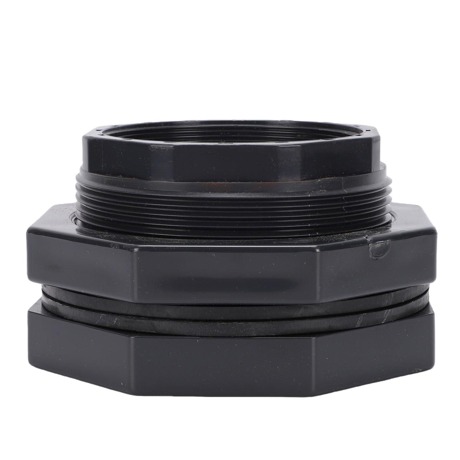 ASHATA Conexión de Tanque de Agua de 3 Pulgadas, Adaptador con Rosca NPT, | Heavy Duty Thru Bulk Pipe Fitting, for Water Tank, Rain Bucket, Aquarium, Bathtub, Pool