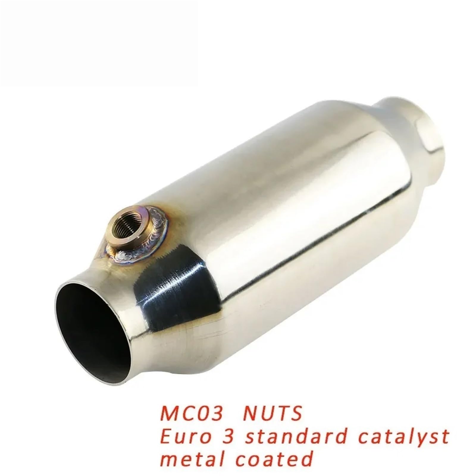 katalizator akcesoria Katalizator filtr Układ wydechowy samochodu 57mm wlot wylot metalowy katalizator uniwersalny samochodowy katalizator wydechowy o wysokim przepływie(MC03-EURO3 SENSOR)