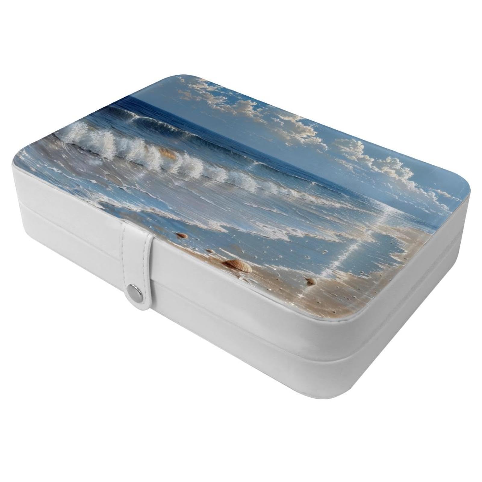Étui de rangement portable pour bagues et colliers évitant les nœuds en voyage