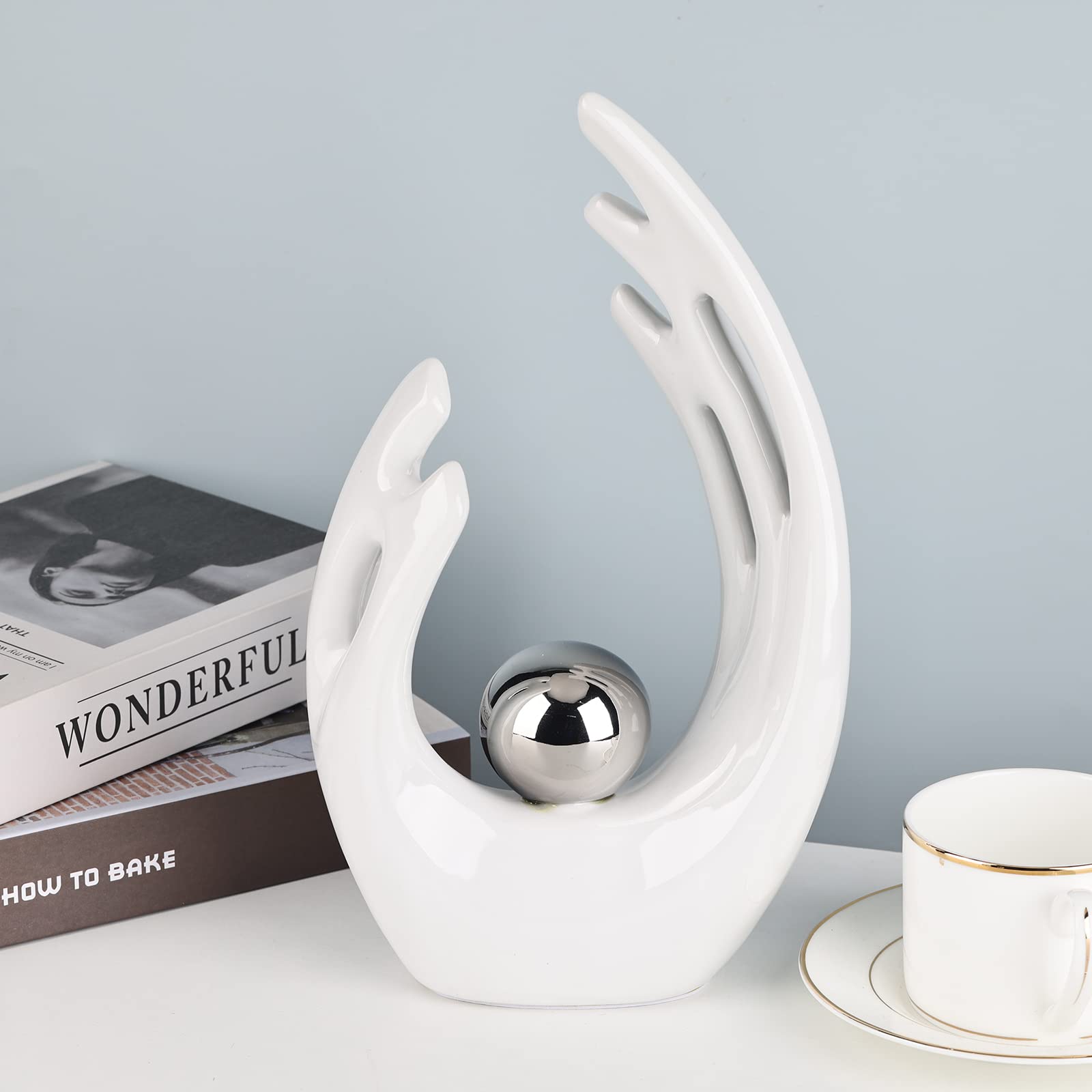 XMGZQ Centrotavola Moderno Design,Statuette Decorative Casa,Arredo Casa,Oggetti Decorativi per la Casa,Ceramica Accessori Casa Arredamento,Statue Decorative Casa,Angioletto Ceramica,Scultura,Statuetta