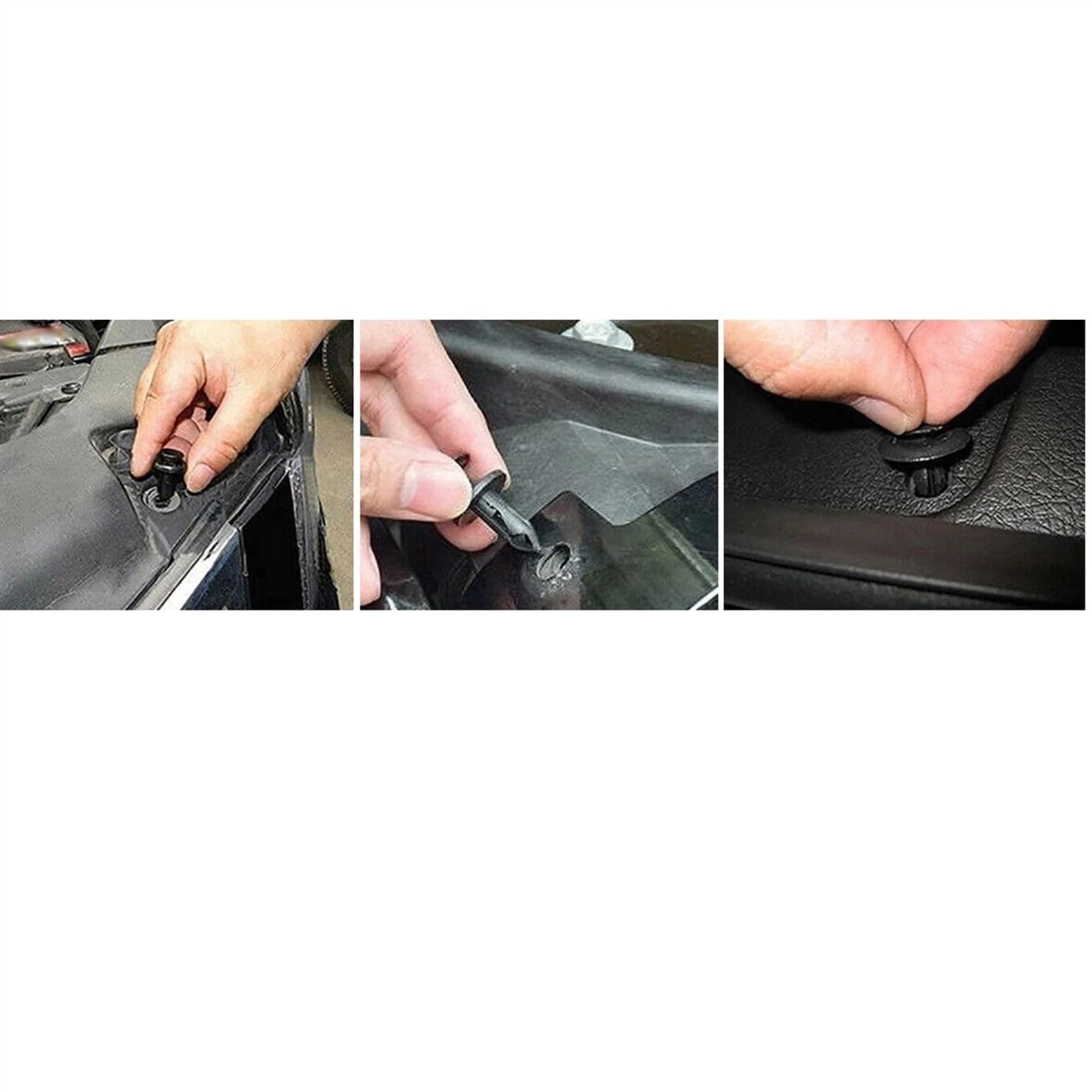 Viti e accessori 1 Set Di Clip Fissaggio Per Auto, In Plastica, Con Perno Fisso, Rivetto Filettato Per Finiture Portiere Paraurti Parti Riparazione(100 Pcs Box Tool B)