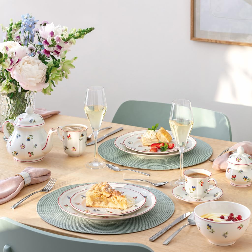 Villeroy & Boch, Petite Fleur Teiera Bianco, Lavabile in Lavastoviglie, Adatto per Microonde, Stoviglie, Ceramica, Porcellana Premium