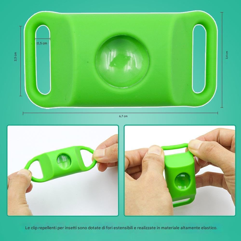 Aquality Pets Natural Pesticide Collar, Flea and Tick Repellent Pendant for Dogs 2026 New (Green) - 2