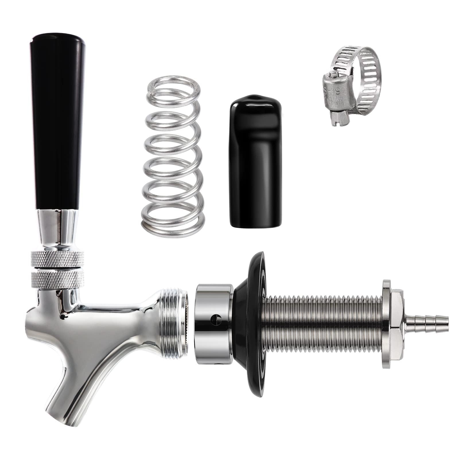 K B Draft Beer Faucet Tap - Customizable Standard Chrome Faucet Chrome ...