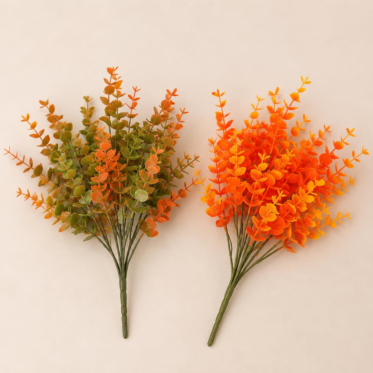 SPHINX Artificial Eucalyptus Bunch Pack of 2, 35 cm for Home Decor, Vase Fillers, Table Centerpieces & Wedding Decoration | Decorative Faux Flower Bunch for Living Room & Office Decor (Autumn + Fall)