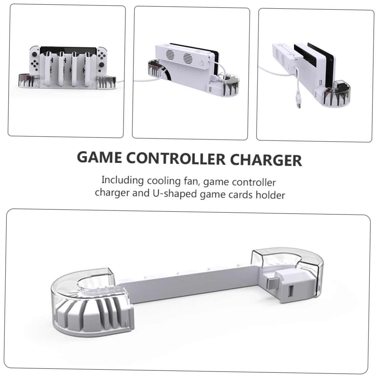 STOBAZA Station de Charge pour Manette de Jeu Console Switch Chargeur Portable pour Manette OLED Station de Charge pour Jeux