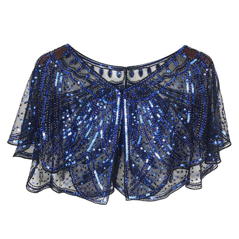 Capa De Encaje Con Lentejuelas Para Adultos – Cosplay, Carnaval Y Disfraces | 140 Cm De Largo | Poliéster Brillante | Unisex