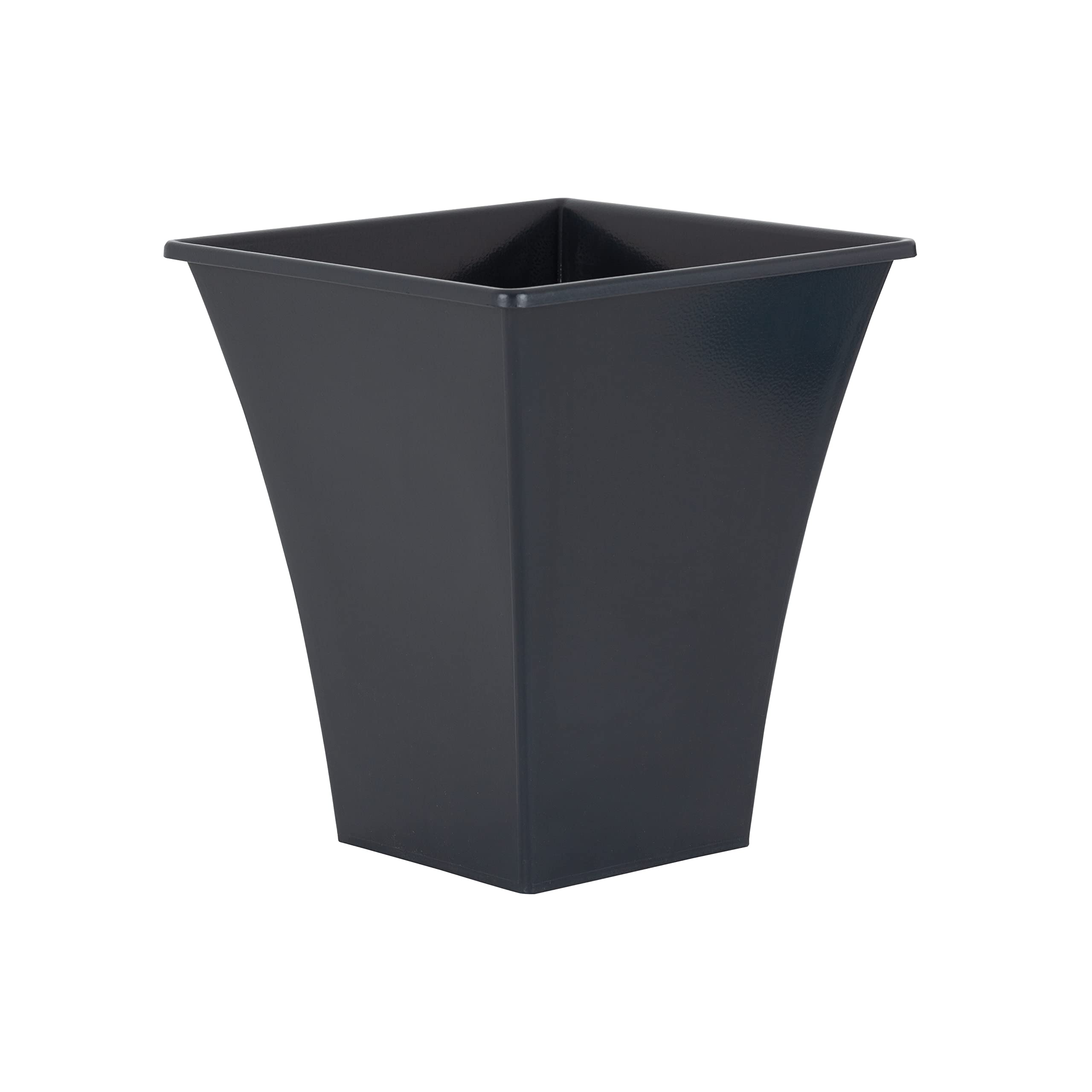 Wham Metallica 23cm Square Recycled Plastic Planter - Grey