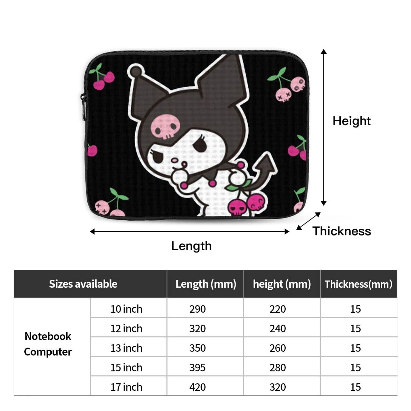 Amazon.co.jp: サンリオ クロミ Pcケース Pc収納カバン 10 12 13 15 17