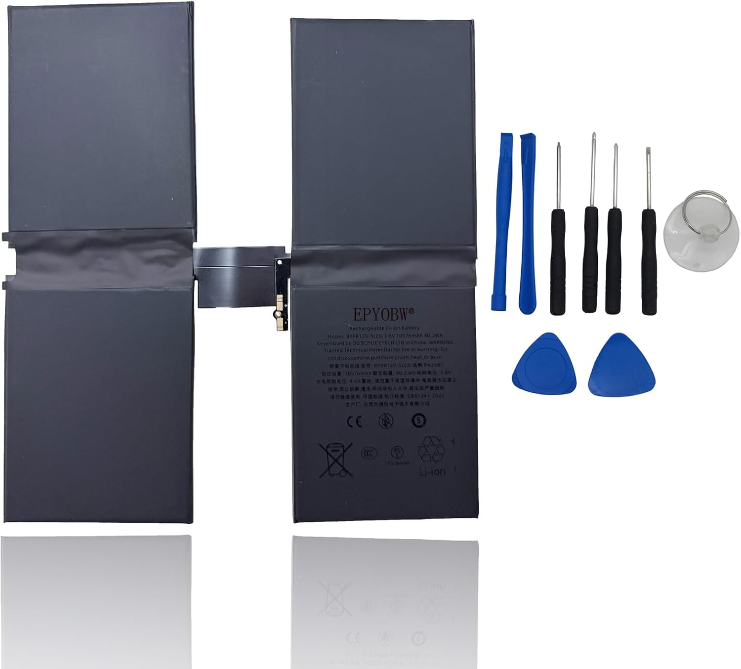 A2387 Tablet Battery 40.33Wh 10566mAh 3.82V Compatible with Pro 12.9 2021 / Pro 5th Gen 12.9 2021A2387 / A2378 A2379 A2461 A2462 / MHNK3LL/A MHNH3LL/A Series