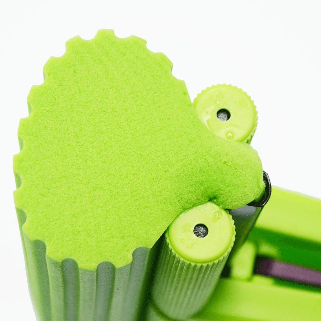 Fregona de Esponja de PVA para el hogar de Cocina, fregona de Esponja de Espuma de PVA con Rodillo cuádruple súper Absorbente, Limpiador de Pisos Multiusos Verde