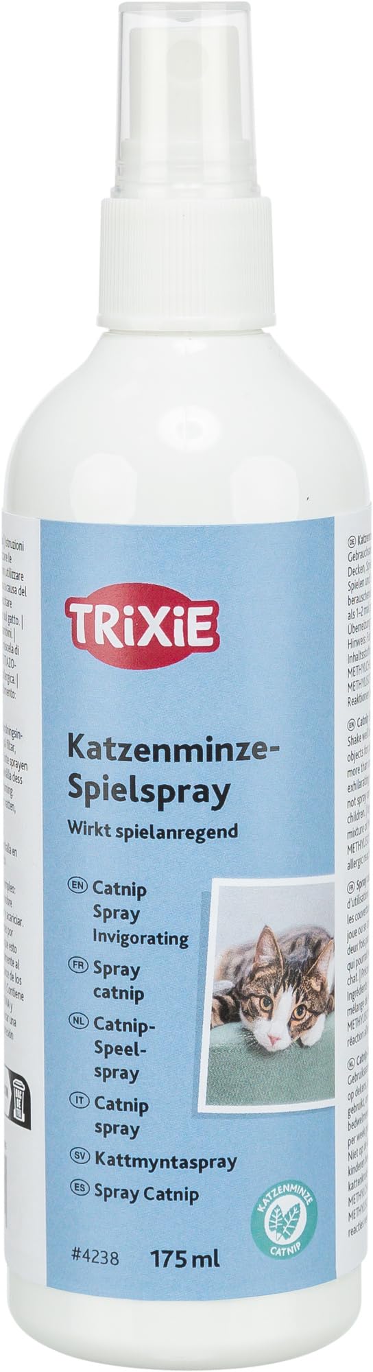 TRIXIE Catnip Play Spray – increases cats' desire to play – ideal for toys, scratching posts and blankets – 175 ml – 4238