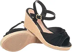 Anabela Feminina Salto Leve e Macio Garantia de Fábrica Conforto Maximo