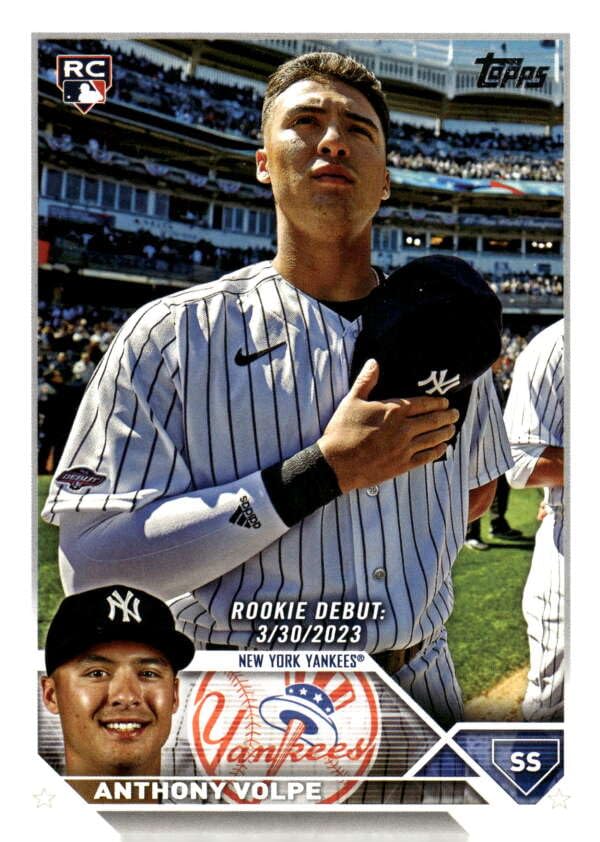 Amazon.com: 2023 Topps Update Series #US77 Anthony Volpe Rookie