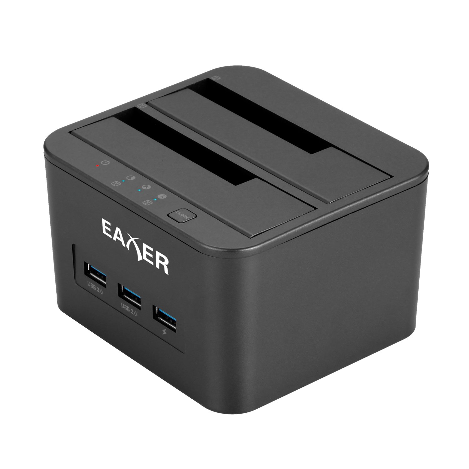 Dual Bay External Hard Drive Docking Station, Manjoan Duplicator/Clone 2. 5 inch & 3.5 inch HDD