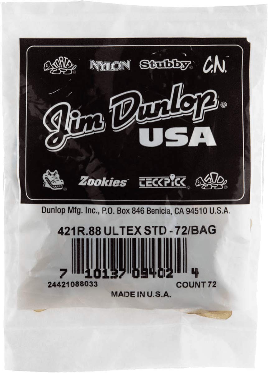 JIM DUNLOP Plektrum Ultex 0,88mm 72 Stück