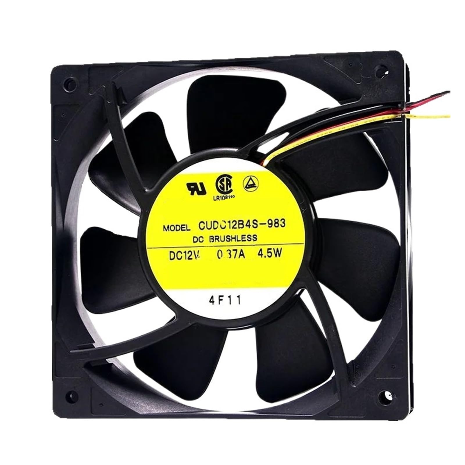 Lzikkgki One Color Cudc12b4s-983 Dc 12V 0.37A 120X120x25mm 3-Wire Cooling Fan