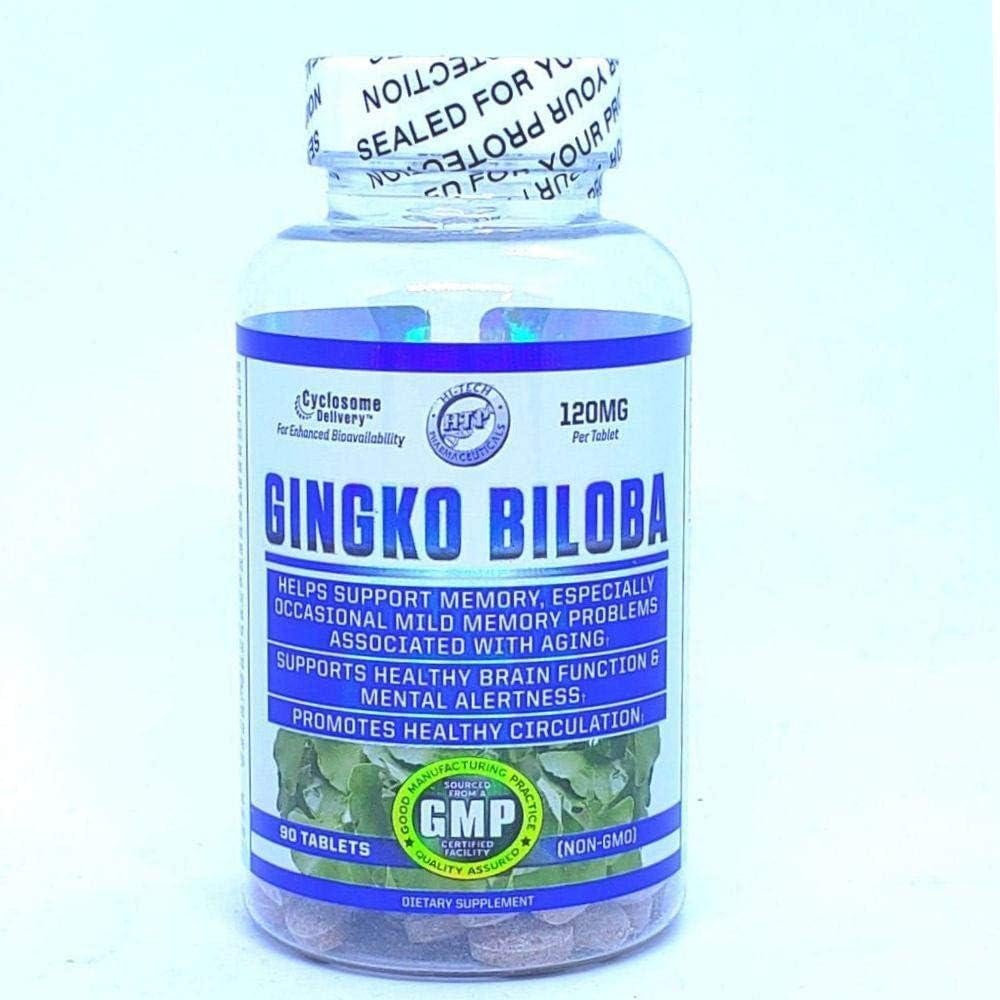 HI-TECH PHARMACEUTICALSGinkgo Biloba, Supports Brain Function & Memory Support, 90 Count