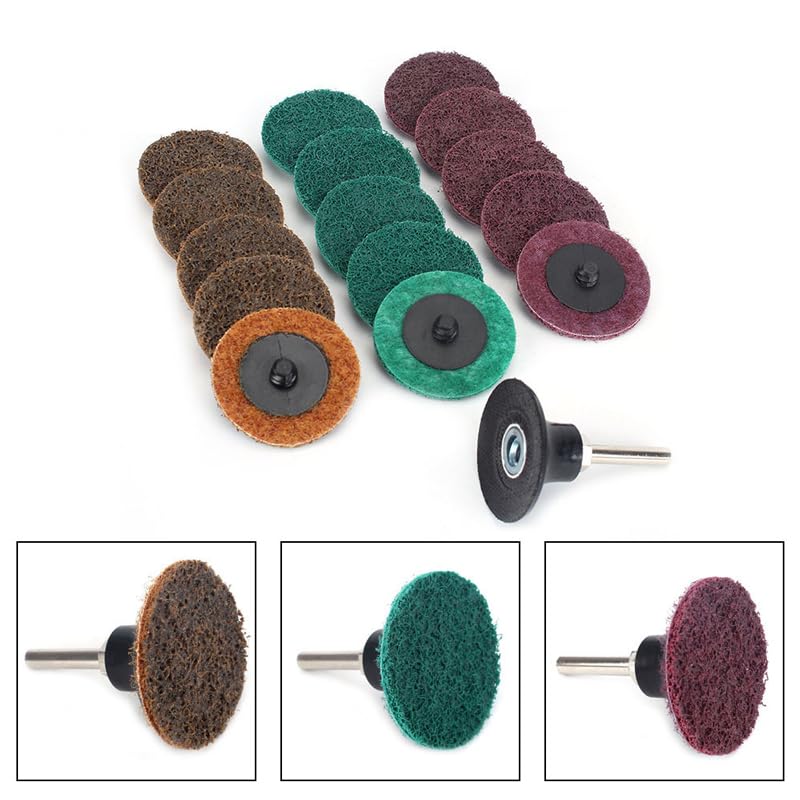 TopHomer 45 Pcs Zirconia Resin Fiber Sanding Stock and Grinding Discs for Rust Removal Finishing Deburring Blending Abrasive Grinder Discs