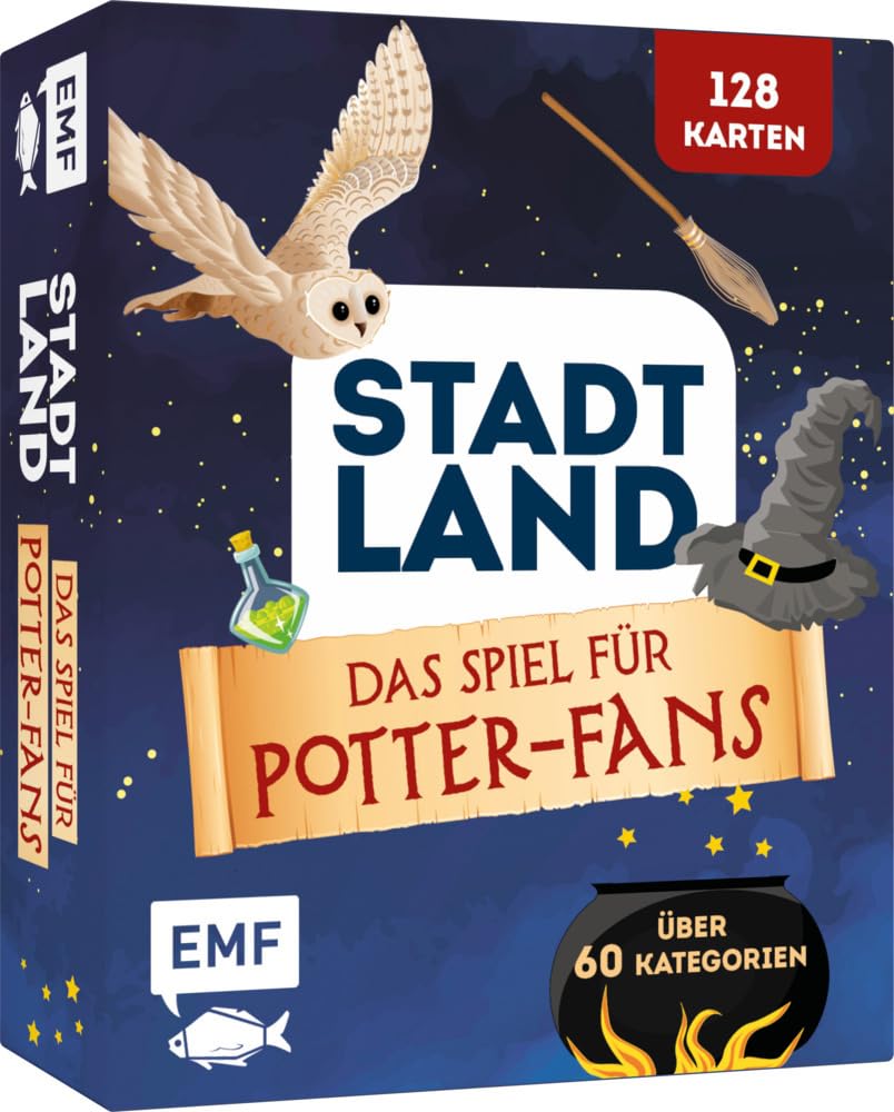 Kartenspiel: Stadt, Land, ... Das inoffizielle Spiel für Harry Potter-Fans mit 128 Karten: Der Spieleklassiker mit über 60 zauberhaften Kategorien für alle Harry Potter-Fans