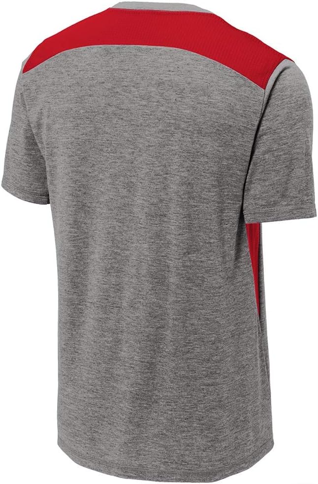 DRIEQUIP Mens Moisture Wicking Tri-Blend Wicking Draft Tee Sizes XS-4XL