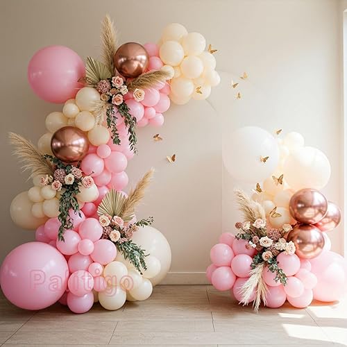 Miniatura 44 de Kit de guirnalda de globos blancos: 131 globos blancos con globos de luna y estrella, perfecto para decoraciones de baby shower de estrellas