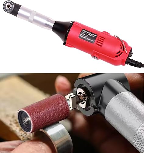 Miniatura 5 de Molinillo eléctrico de 350 W, lijadora, herramienta de molienda para molienda de contorno, corte, grabado, pulido, fresado, 6 velocidades variables,