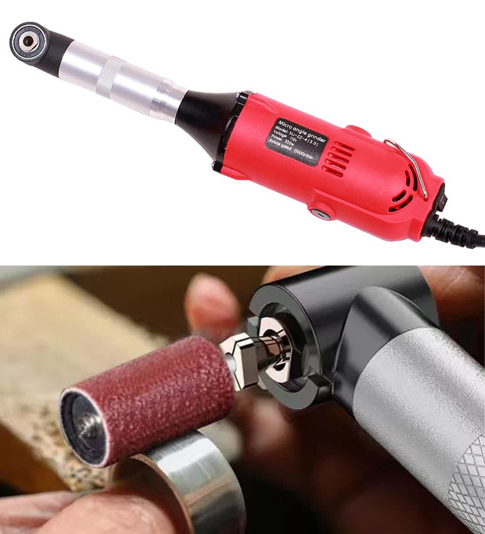 350W Smerigliatrice Elettrica Levigatrice Lucidatrice Strumento Rotativo di Rettifica Per Rettifica di Contorni, Taglio, Incisione, Lucidatura, Fresatura, 6 Velocità Variabile, 15000 RMP
