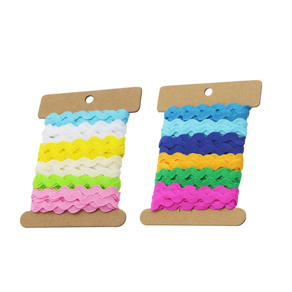 Amazon.com: Milisten Rick Rack Trim Ribbons DIY Crafts Apparel ...
