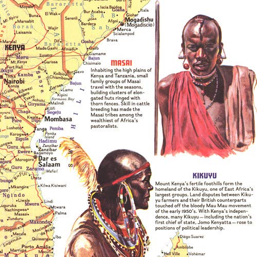 National Geographic: Peoples Of Africa 1971 - Historic Wall Map Series - 24.5 X 22.5 - Paper Rolled #TOP2