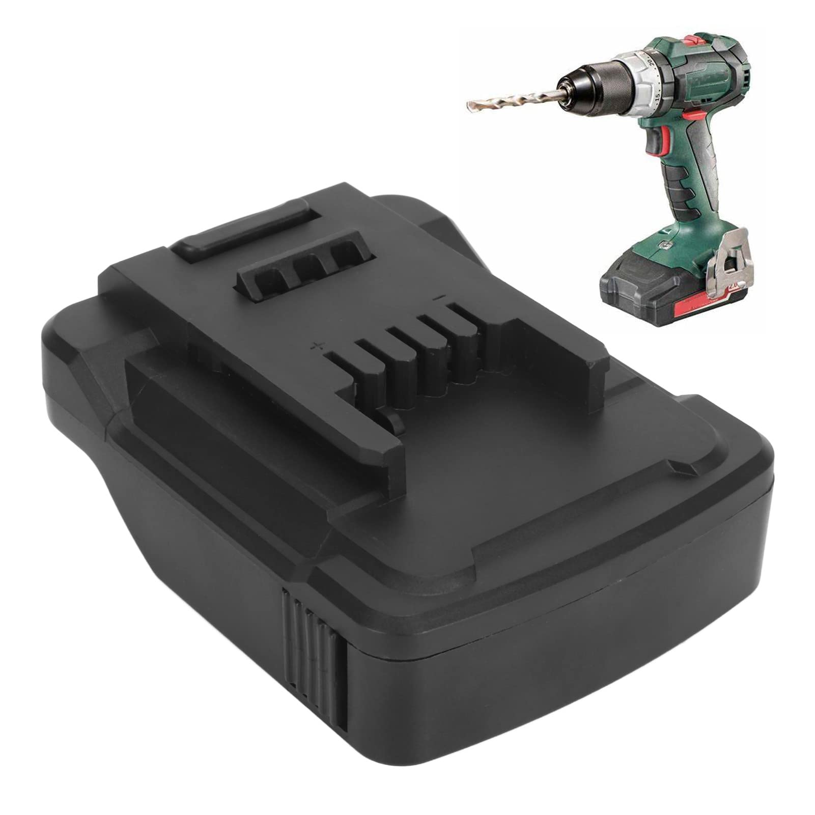 Accu-adapter, voor 18V Lithiumaccu voor Hansch 18V Elektrisch Gereedschap, Draagbare Plug-and-play Accu-omvormer voor Elektrisch Gereedschap